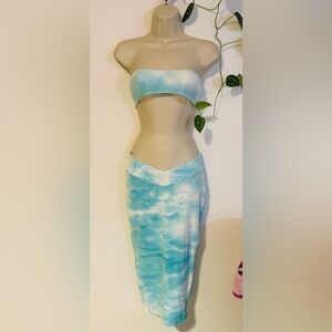 J’adore Velour Blue V Cut Midi Skirt & Bandeau Tube Top Set Skimpy
Micro Beach S